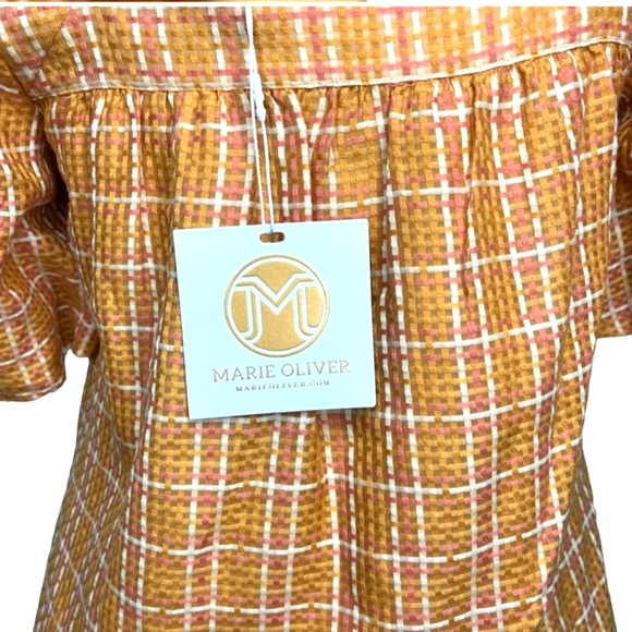 Marie Oliver Dresses & Skirts - Nwt. Marie Oliver  Plaid Dress Size M